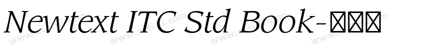 Newtext ITC Std Book字体转换